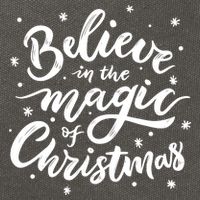 Believe In The Magic Of Christmas Cotton Canvas Backpack