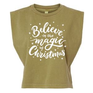 Believe In The Magic Of Christmas Garment-Dyed Women's Muscle Tee