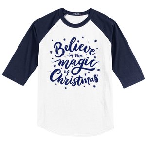 Believe In The Magic Of Christmas Baseball Sleeve Shirt