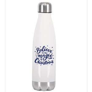 Believe In The Magic Of Christmas Stainless Steel Insulated Water Bottle