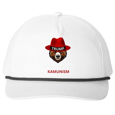 Bear In Trump Hat. Only You Can Prevent Communism. Snapback Five-Panel Rope Hat