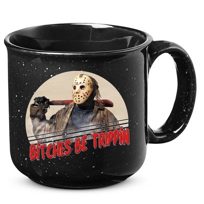 Bitches Be Trippin Horror Movie Fan 15oz Campfire Ceramic Mug