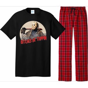 Bitches Be Trippin Horror Movie Fan Pajama Set