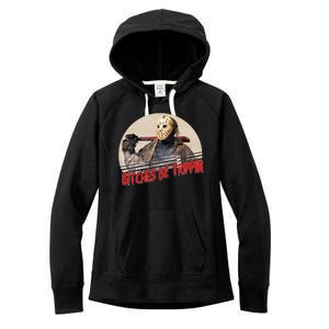 Bitches Be Trippin Horror Movie Fan Women's Fleece Hoodie