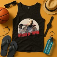 Bitches Be Trippin Horror Movie Fan Tank Top