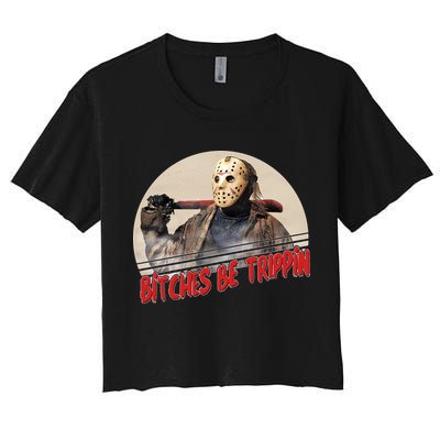 Bitches Be Trippin Horror Movie Fan Crop Top