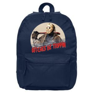 Bitches Be Trippin Horror Movie Fan 16 in Basic Backpack