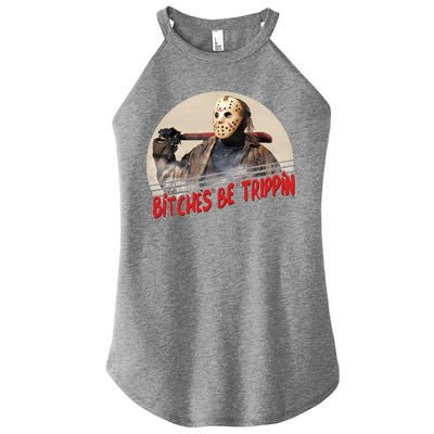 Bitches Be Trippin Horror Movie Fan Women’s Perfect Tri Rocker Tank