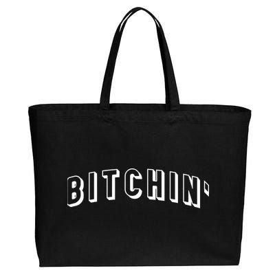 Bitchin Logo Cotton Canvas Jumbo Tote