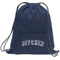 Bitchin Logo Sweatshirt Cinch Pack Bag