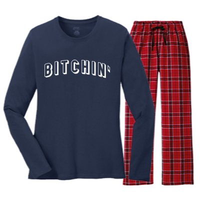 Bitchin Logo Women's Long Sleeve Flannel Pajama Set 