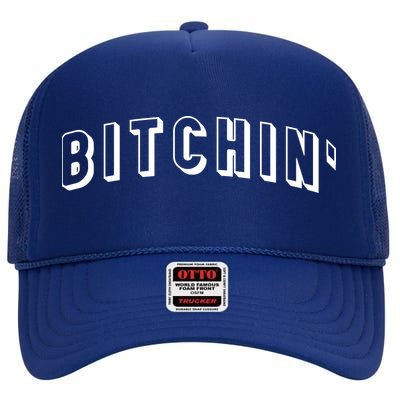 Bitchin Logo High Crown Mesh Back Trucker Hat