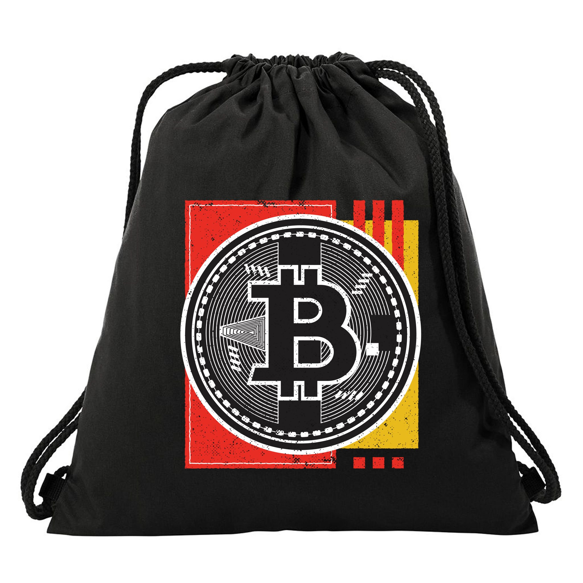 Bitcoin Abstract Drawstring Bag