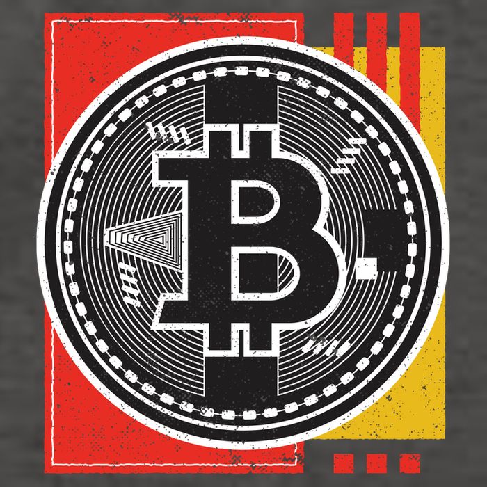 Bitcoin Abstract Vector Backpack