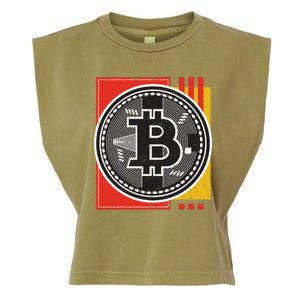 Bitcoin Abstract Garment-Dyed Women's Muscle Tee