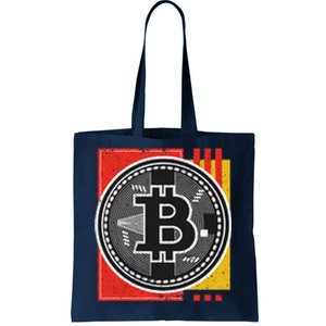 Bitcoin Abstract Tote Bag