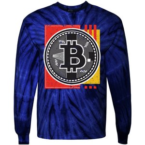 Bitcoin Abstract Tie-Dye Long Sleeve Shirt