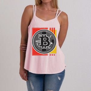 Bitcoin Abstract Women's Strappy Tank