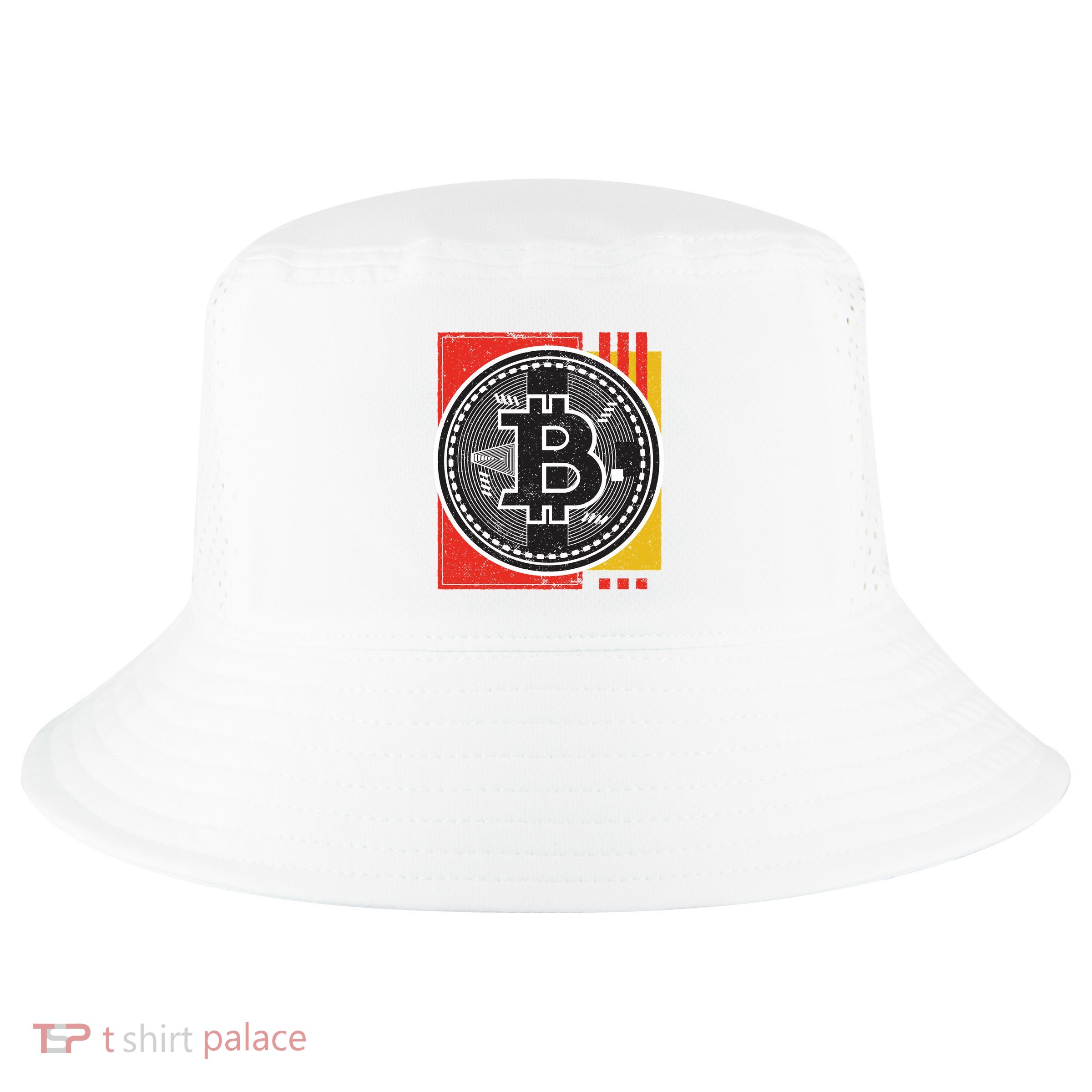 Bitcoin Abstract Cool Comfort Performance Bucket Hat