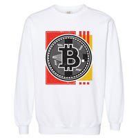 Bitcoin Abstract Garment-Dyed Sweatshirt