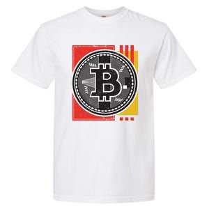 Bitcoin Abstract Garment-Dyed Heavyweight T-Shirt