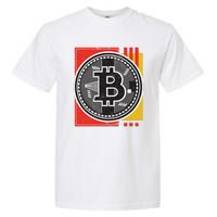 Bitcoin Abstract Garment-Dyed Heavyweight T-Shirt