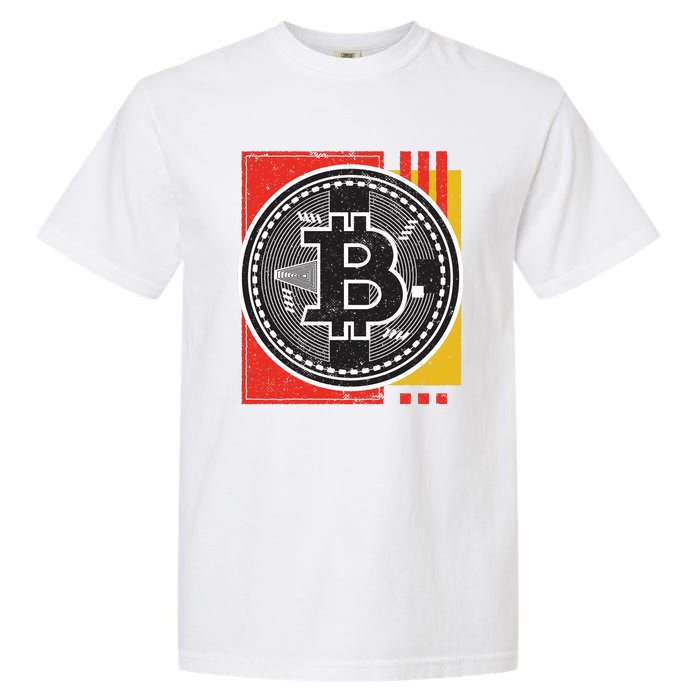 Bitcoin Abstract Garment-Dyed Heavyweight T-Shirt