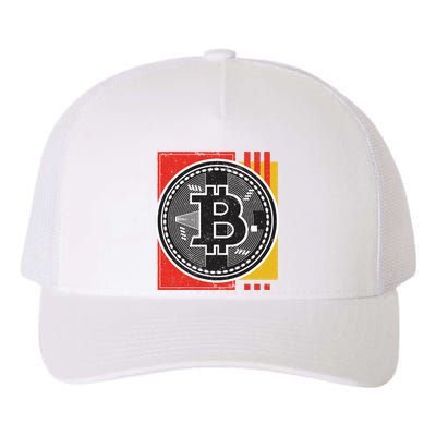 Bitcoin Abstract Yupoong Adult 5-Panel Trucker Hat