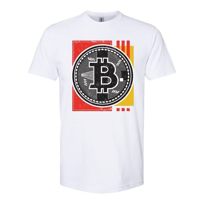 Bitcoin Abstract Softstyle CVC T-Shirt