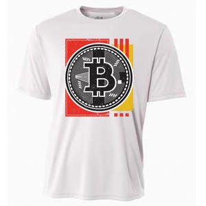 Bitcoin Abstract Cooling Performance Crew T-Shirt