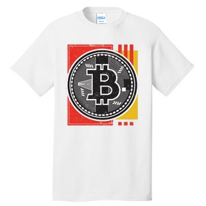 Bitcoin Abstract Tall T-Shirt