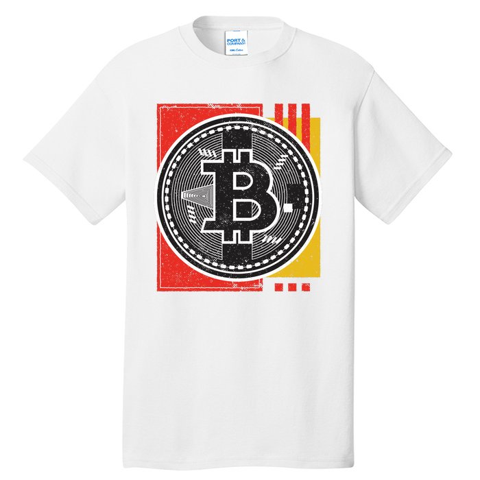 Bitcoin Abstract Tall T-Shirt