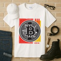 Bitcoin Abstract Tall T-Shirt