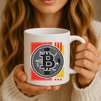 Bitcoin Abstract Mug