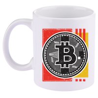 Bitcoin Abstract 11oz C Handle Ceramic Mug