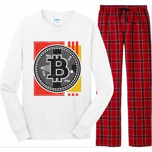 Bitcoin Abstract Long Sleeve Pajama Set