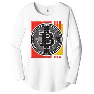 Bitcoin Abstract Women's Perfect Tri Tunic Long Sleeve Shirt