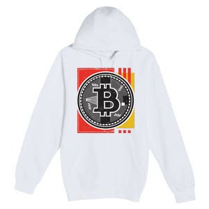 Bitcoin Abstract Premium Pullover Hoodie