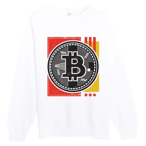 Bitcoin Abstract Premium Crewneck Sweatshirt