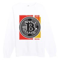 Bitcoin Abstract Premium Crewneck Sweatshirt