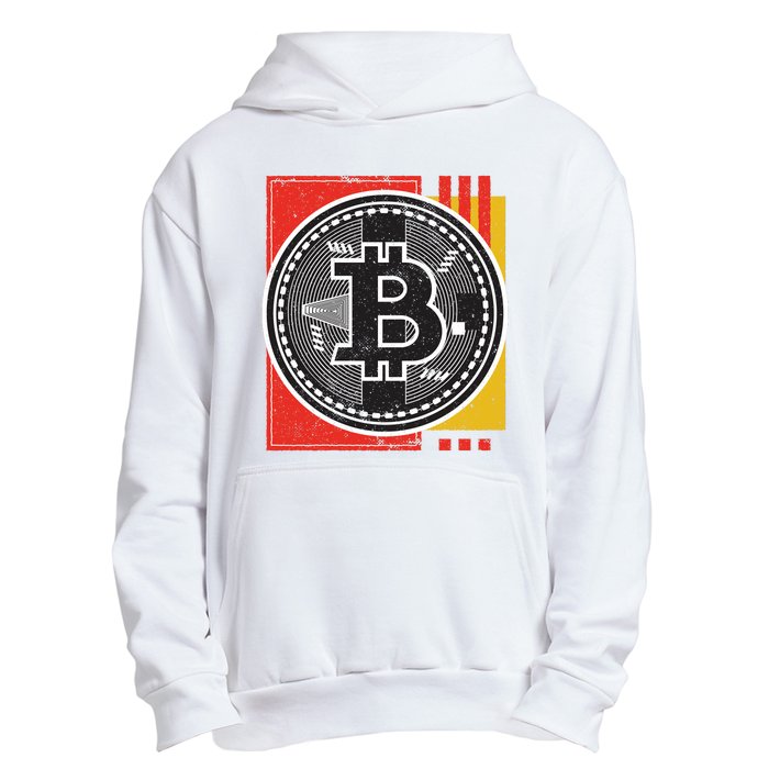 Bitcoin Abstract Urban Pullover Hoodie