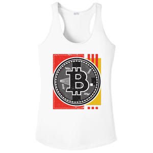 Bitcoin Abstract Ladies PosiCharge Competitor Racerback Tank