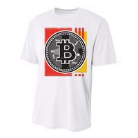 Bitcoin Abstract Performance Sprint T-Shirt