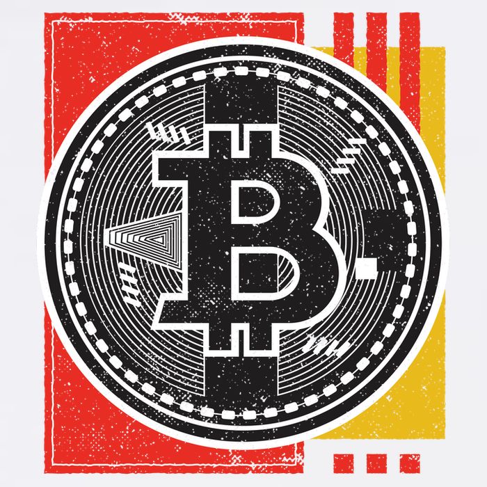 Bitcoin Abstract Crop Top