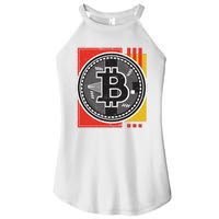 Bitcoin Abstract Women's Perfect Tri Rocker Tank