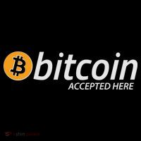 Bitcoin Accepted Here Cryptocurrency Logo Impact Tech Backpack