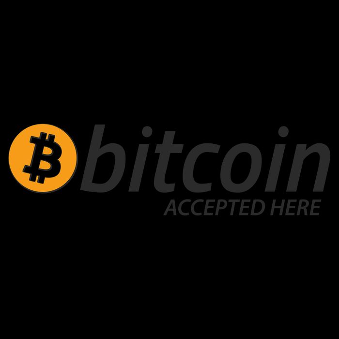 Bitcoin Accepted Here Cryptocurrency Logo Mug