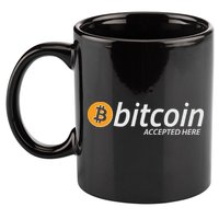 Bitcoin Accepted Here Cryptocurrency Logo 11oz C Handle Ceramic Mug