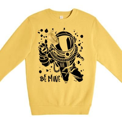 Bitcoin Astronaut Be Mine Premium Crewneck Sweatshirt