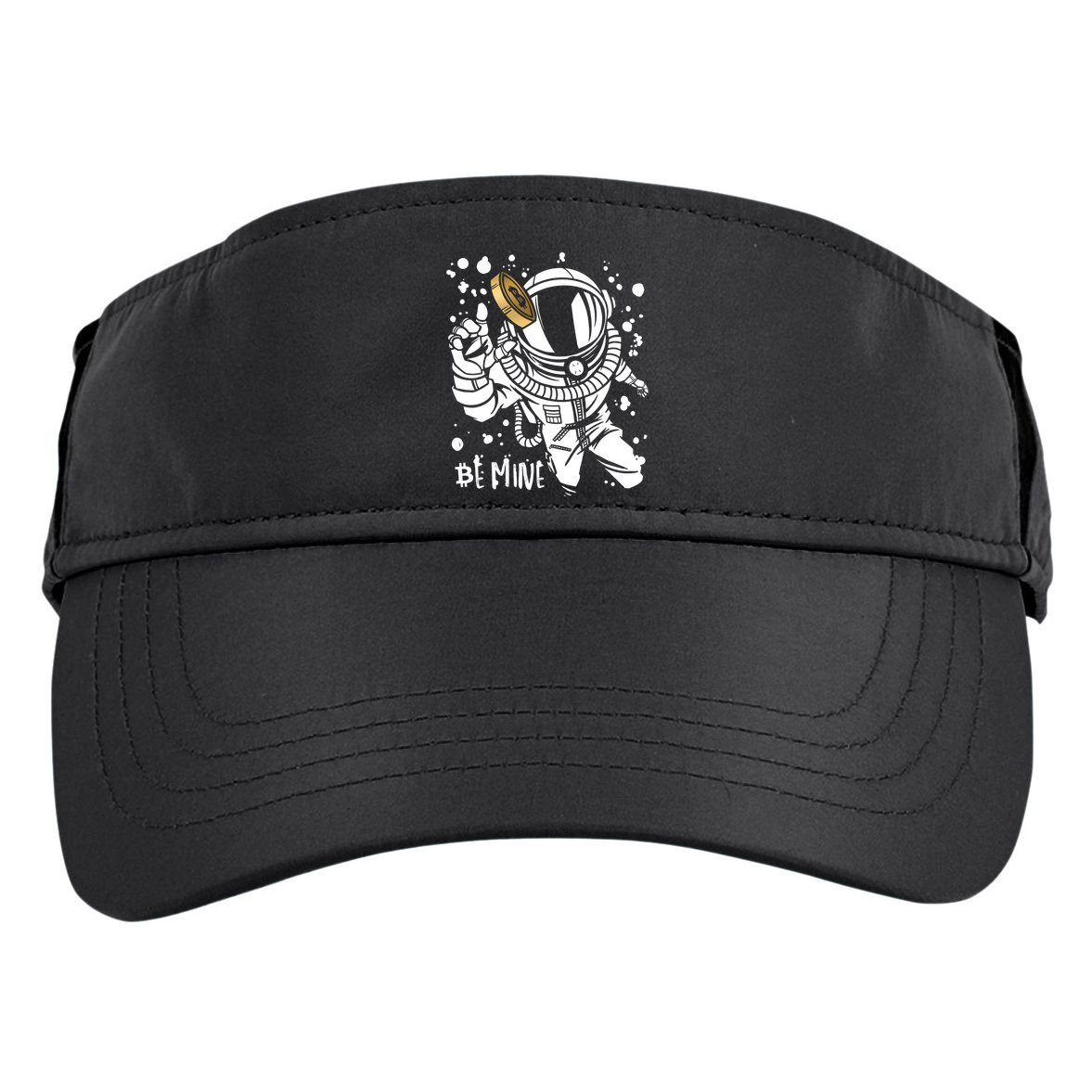 Bitcoin Astronaut Be Mine Adult Drive Performance Visor